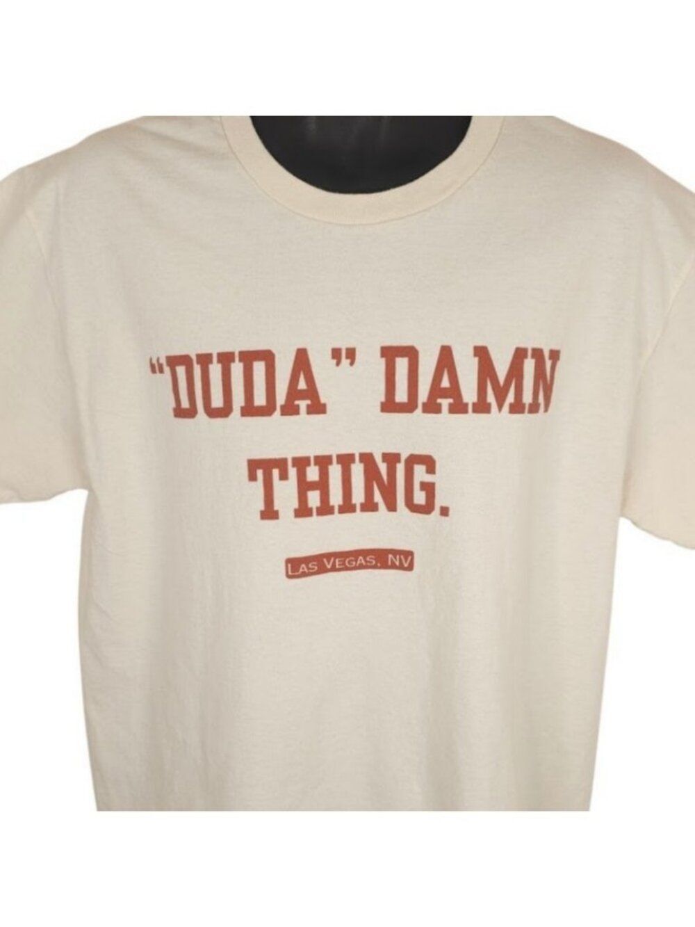 Eduardo Penha Jiu Jitsu T Shirt Mens Size Large Cream Duda Damn Thing Fight Tee